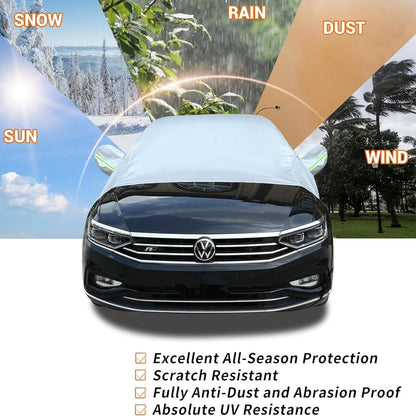 Autoabdeckung Halbgarage Winter wasserdicht 390x230cm Schutz vor Wetter & Staub