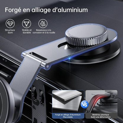 SYNCWIRE Auto MagSafe Handyhalterung 360° Drehbar für iPhone 15 Pro, Samsung, LG - Magnetische Halterung Schwarzgrau