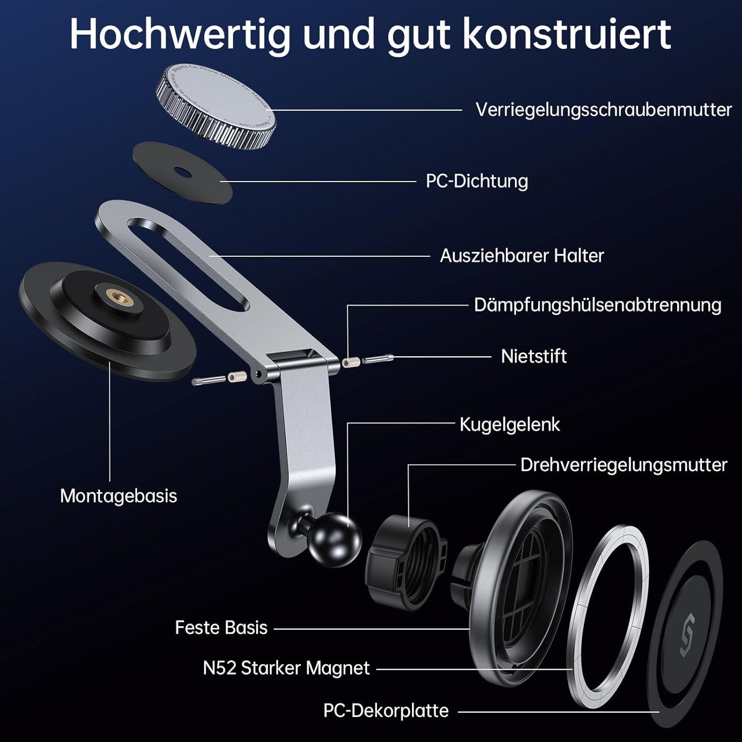 Handyhalterung Auto für iPhone 15 Pro MagSafe Magnetisch435