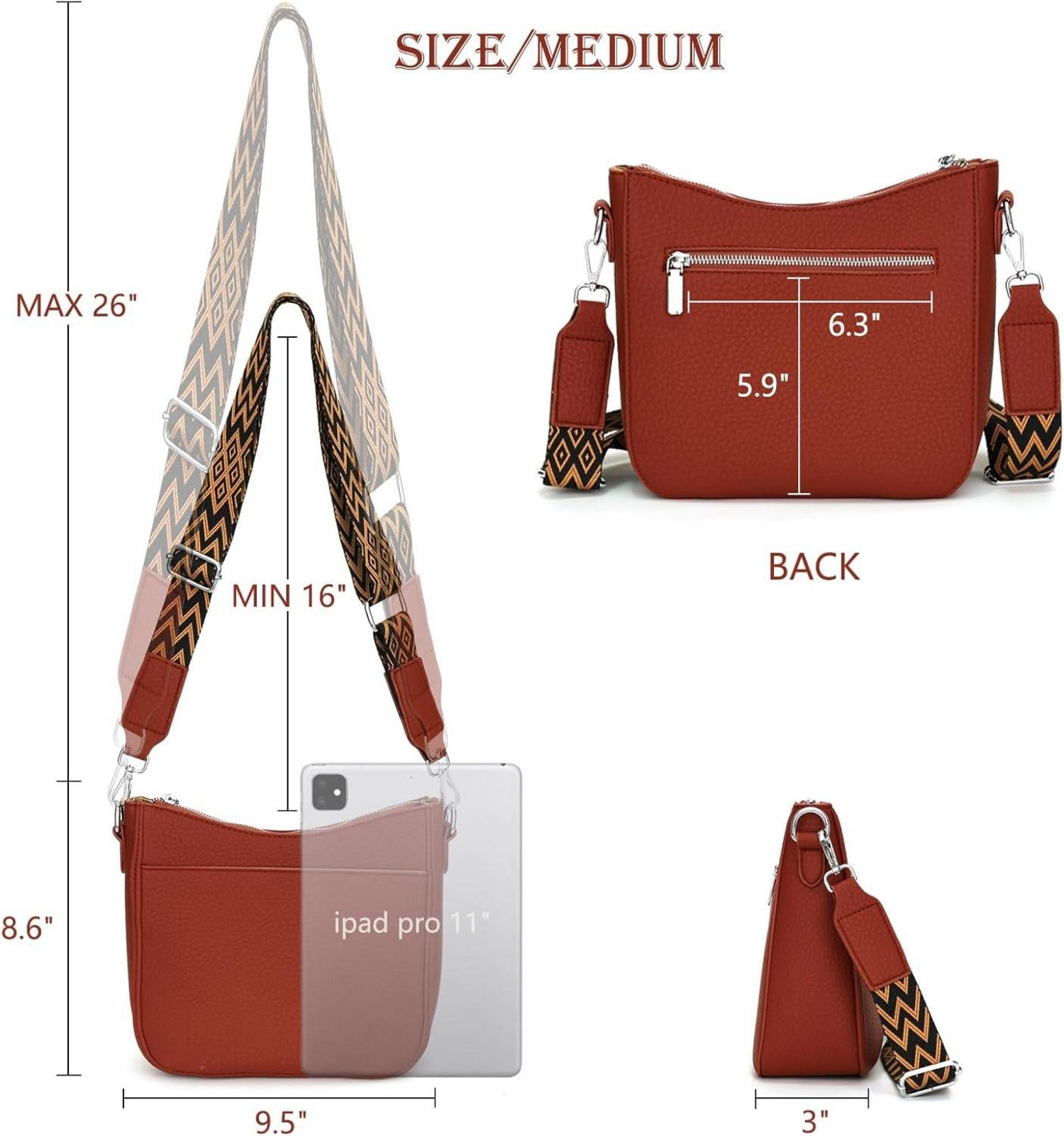 Umhängetasche Damen Klein Leder Crossbody Rot Luxus Frauen Tasche