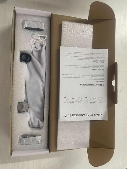 Namuoto Duschthermostat Schwarz mit 38 °C Sicherheitstaste, Mischbatterie für Dusche