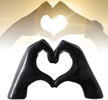 Schwarze moderne Liebesfingerstatue - Hochzeitsdekoration