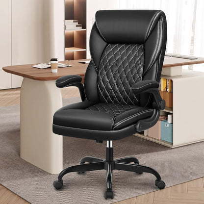 Ergonomischer Chefsessel Leder Bürostuhl