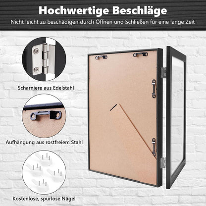 Schwarze Bilderrahmen A4 für