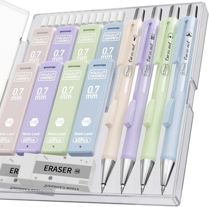 Pastell-Druckbleistift-Set für Künstler & Studenten 0,7 mm