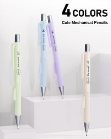 Pastell-Druckbleistift-Set 0,5 mm mit Etui, 480 HB Minen, 3