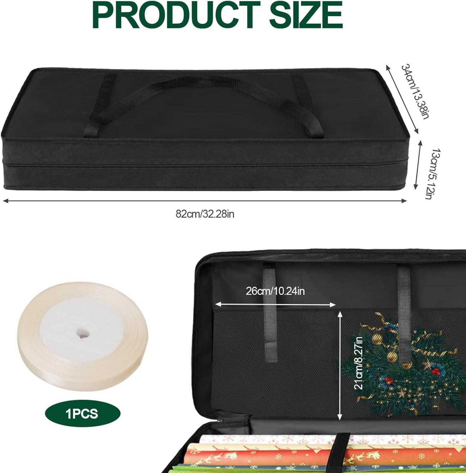 Schwarze Geschenkpapier Aufbewahrung 600D Oxford Organizer