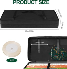 Schwarze Geschenkpapier Aufbewahrung 600D Oxford Organizer