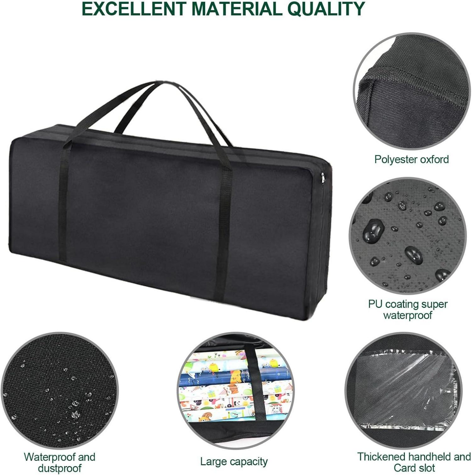 Schwarzer Wasserdichter Geschenkpapier Aufbewahrungs Organizer