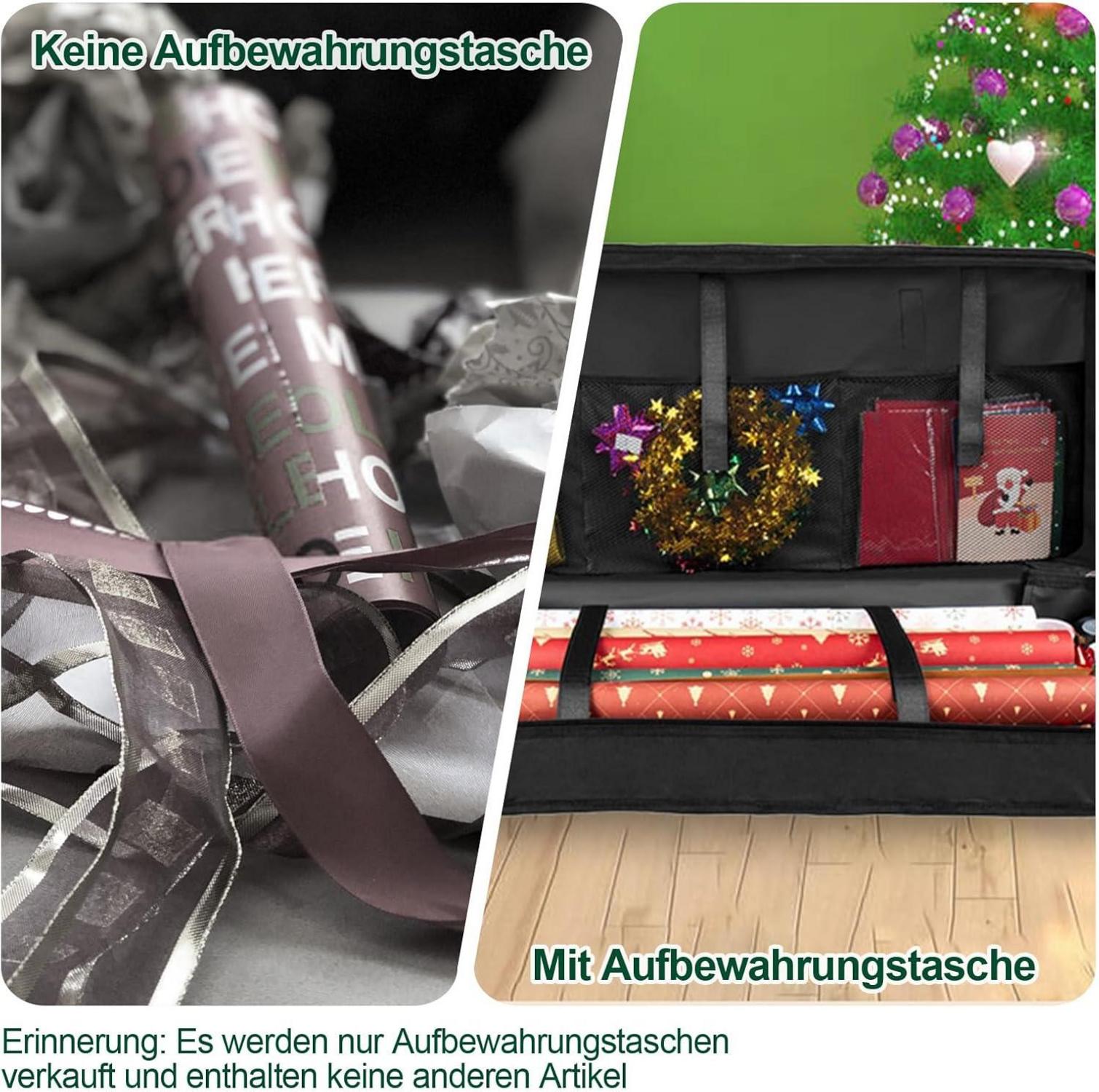 Schwarze Geschenkpapier Aufbewahrung Organizer Wasserdicht 82x35x14cm