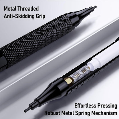 Metall-Druckbleistift-Set mit 420 Minen, 5 Stück, 4 Modelle, für