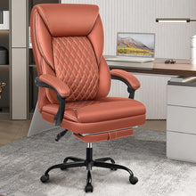 Ergonomischer Chefsessel mit Fußstütze und Lordosenstütze