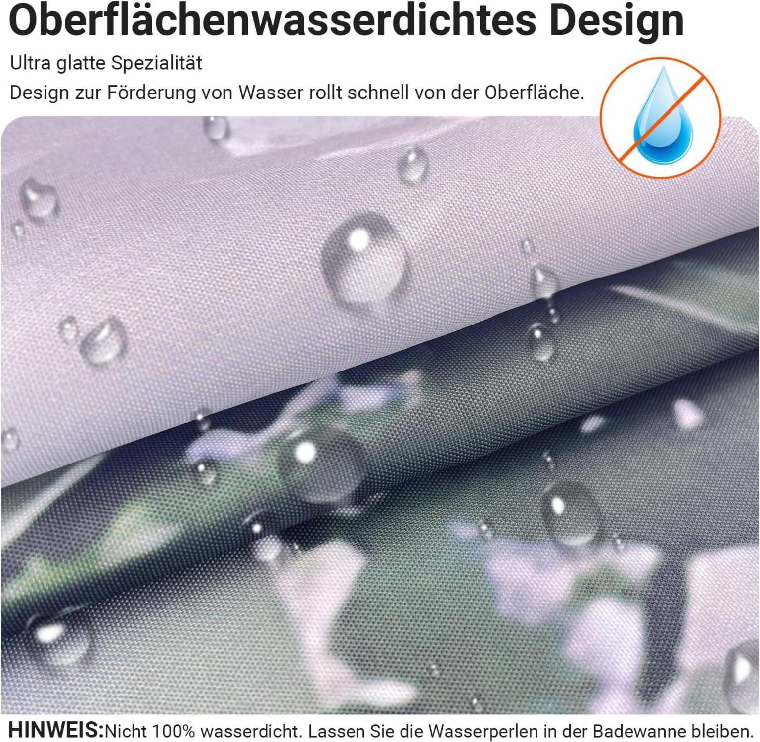 Duschvorhang Waldmuster Antischimmel
