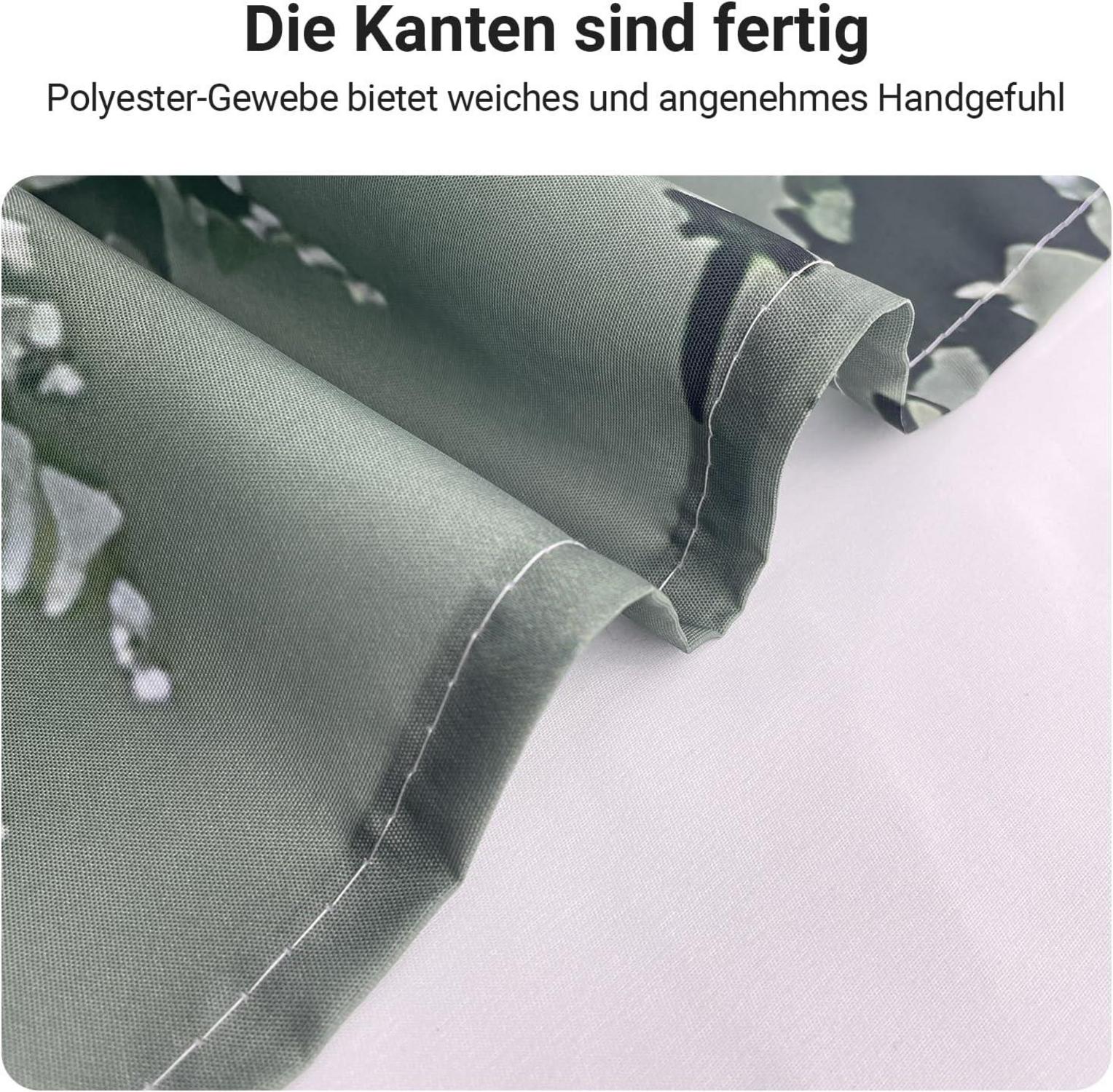 Duschvorhang Waldmuster 180x200cm Badezimmer Textil wasserabweisend 12 Ösen