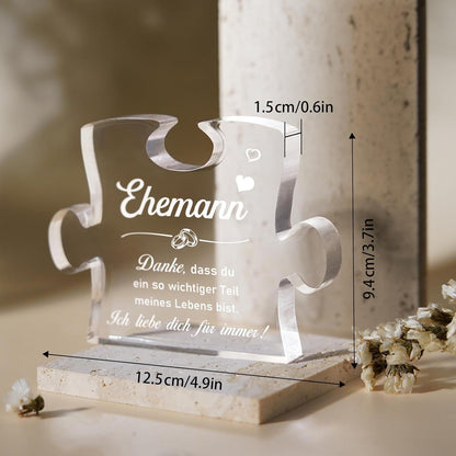 Acryl Puzzle Geschenk Ehemann Liebe Dich Hochzeitstag Partner Männer