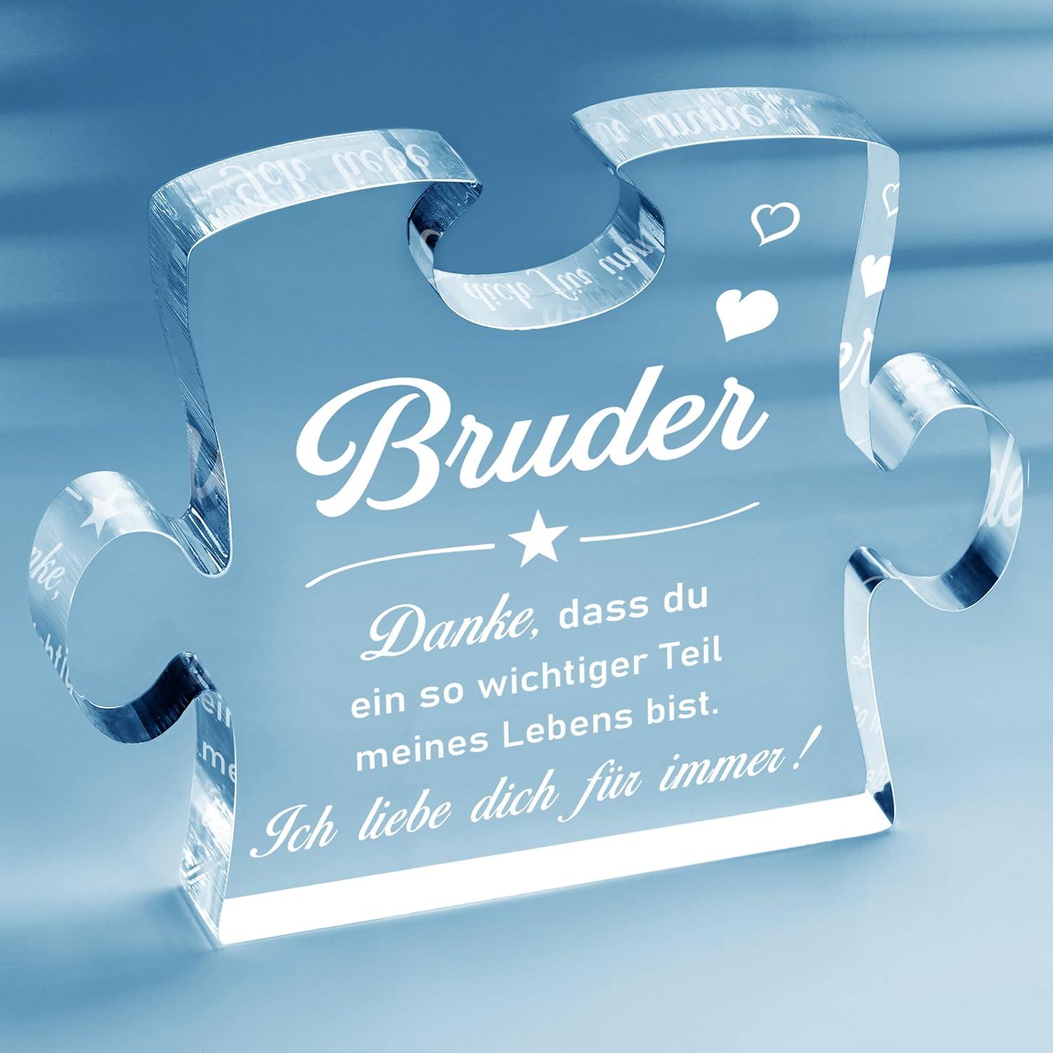 Giftasy Acrylpuzzle Bruder Geburtstagsgeschenk raffinierte Dekoration