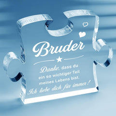 Giftasy Acrylpuzzle Bruder Geburtstagsgeschenk raffinierte Dekoration