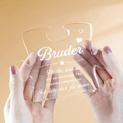Giftasy Acryl Puzzle Bruder Geschenk Geburtstag925
