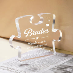 Giftasy Acrylpuzzle Bruder Geburtstagsgeschenk raffinierte Dekoration