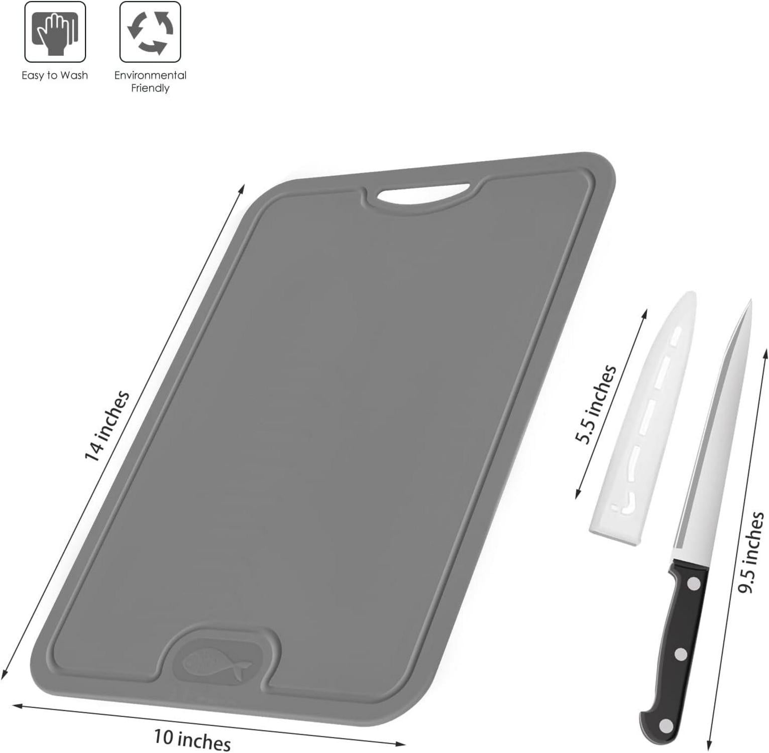 Flexibles TPU Schneidebrett BPA-frei Messer Saftrille rutschfest