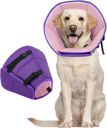 Halskrause Hund Leckschutz Schutzkragen Einstellbar Bissleckschutz XL