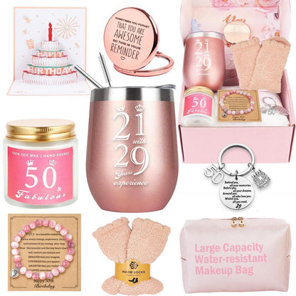Geschenkset 50. Geburtstag Frau | Entspannende Überraschung für Mama & Co.