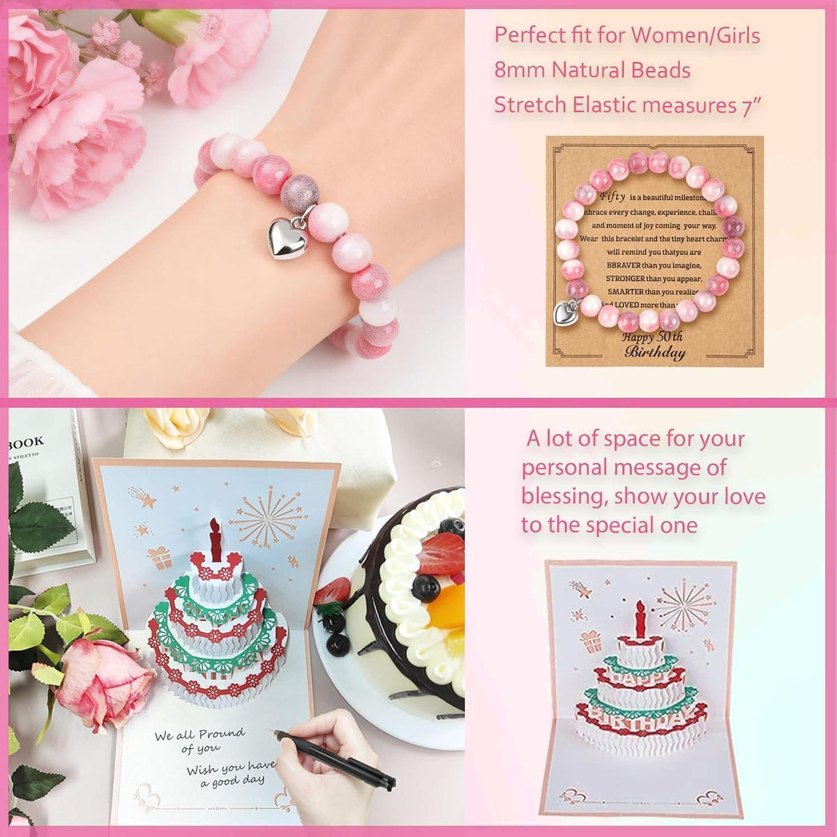 Geschenkset 50. Geburtstag Frau | Entspannende Überraschung für Mama & Co.