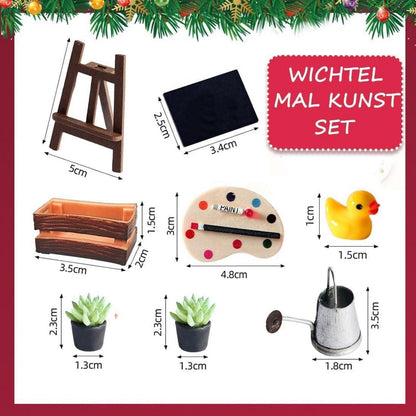 Wichtel Zubehör Set für Weihnachten & Puppenhaus