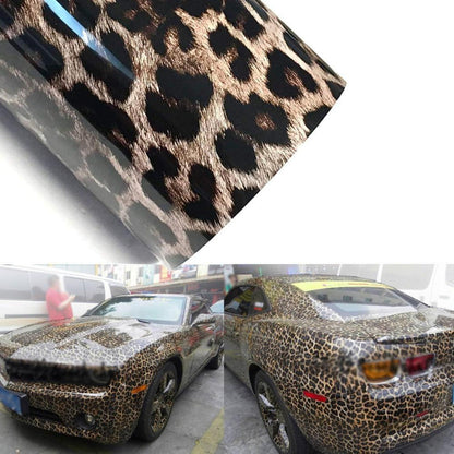 Leoparden Autofolie glänzend, Car Wrapping Folie 50x152cm
