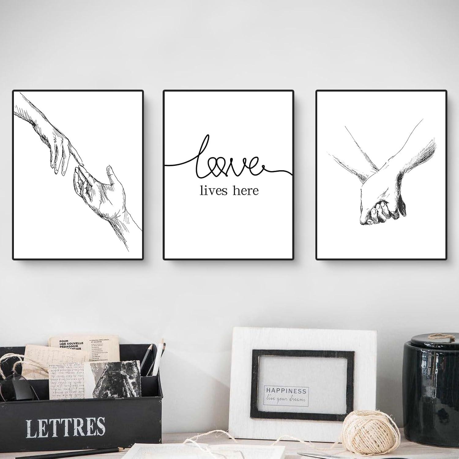 Trayosin Premium Poster Set, Moderne Wandkunst, Deko für