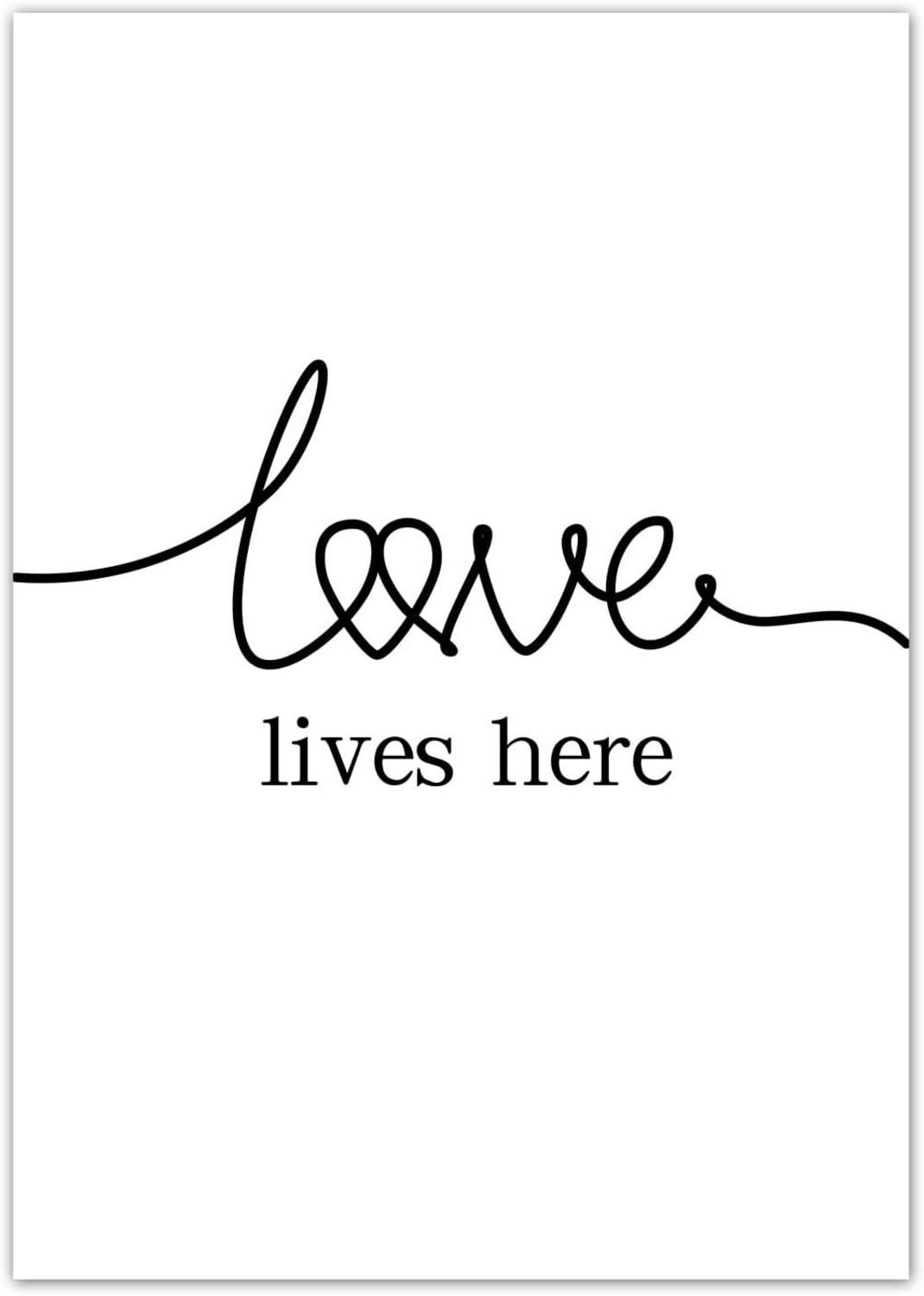 Trayosin 3er Poster Set Hand in Hand Modernes Wandkunst Wandbilder 40x50cm