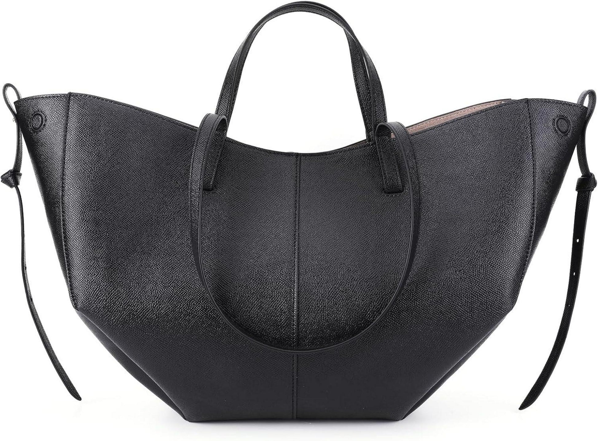 Kunstleder Tote Bag Damen Schultertasche Groß Handtasche Beuteltasche