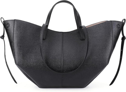 Kunstleder Tote Bag Damen Schultertasche Groß Handtasche Beuteltasche