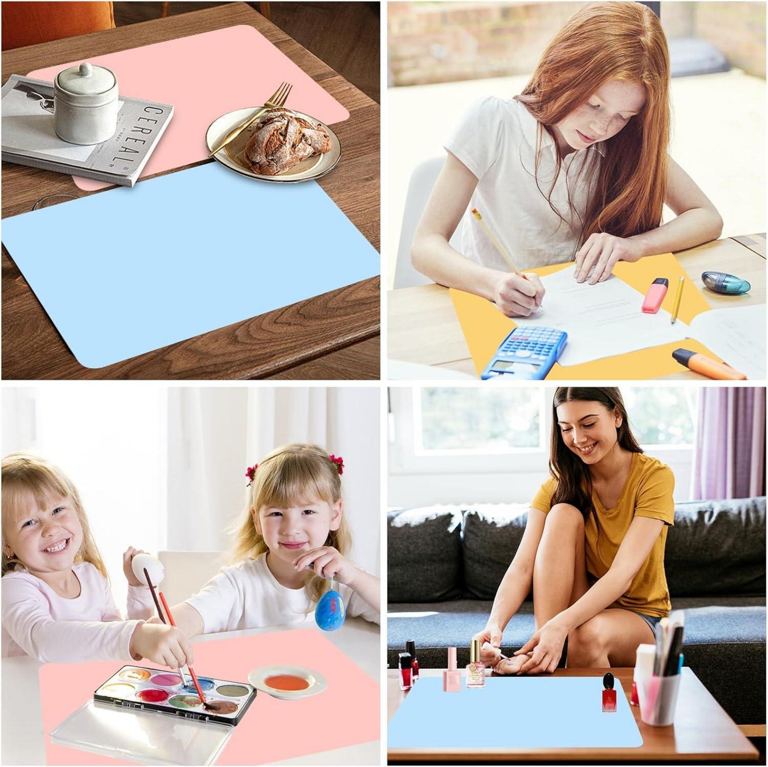 3er Set Kinder Bastelunterlage Silikonmatte 40x30cm für Gießharz DIY