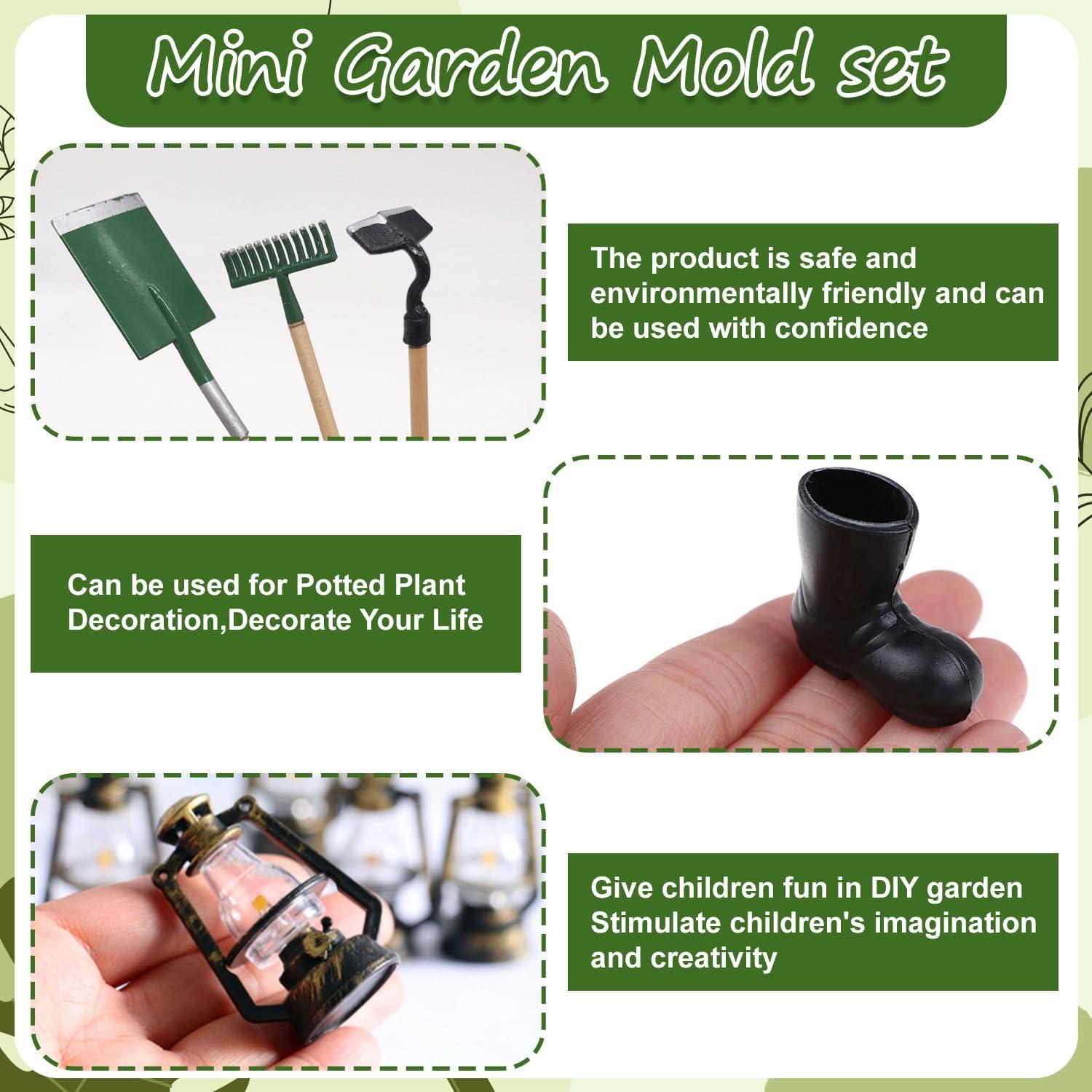 Miniatur Wichtel Garten Zubehör Set 8-teilig Puppenhaus Deko