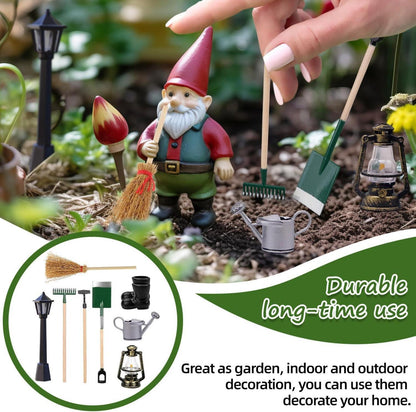Miniatur Wichtel Zubehör Garten Puppenhaus Deko Set