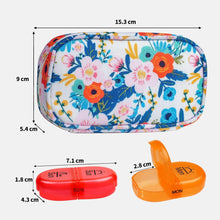 Serfeymi Tablettenbox 7 Tage 2 Fächer Regenbogen Canvas