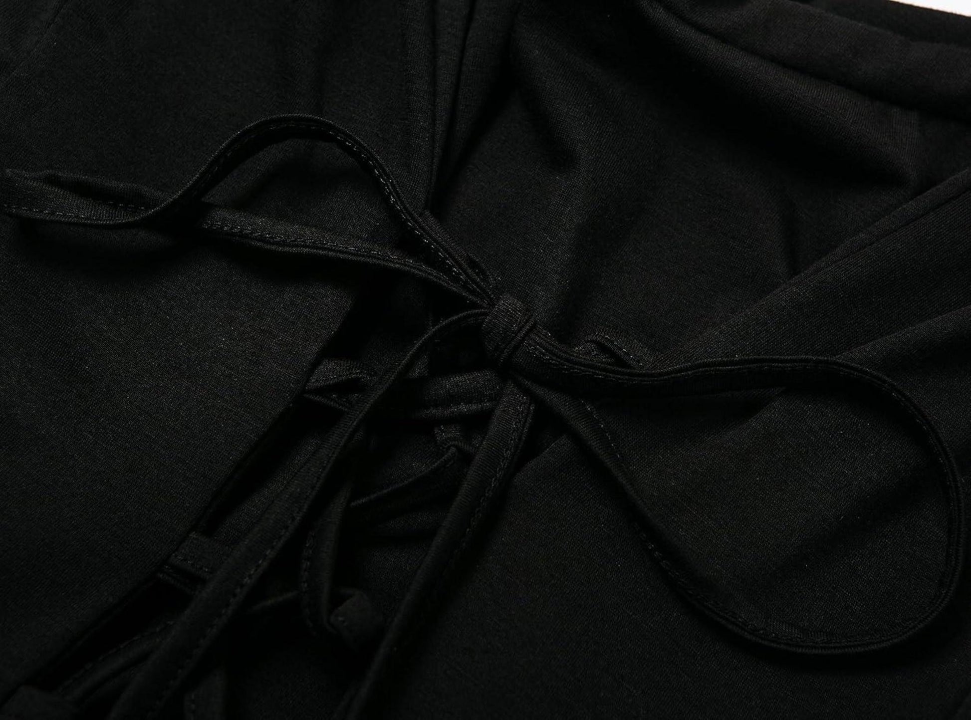 Gothic Damen Vintage Schwarz Mittelalter Kleid Trompetenärmel
