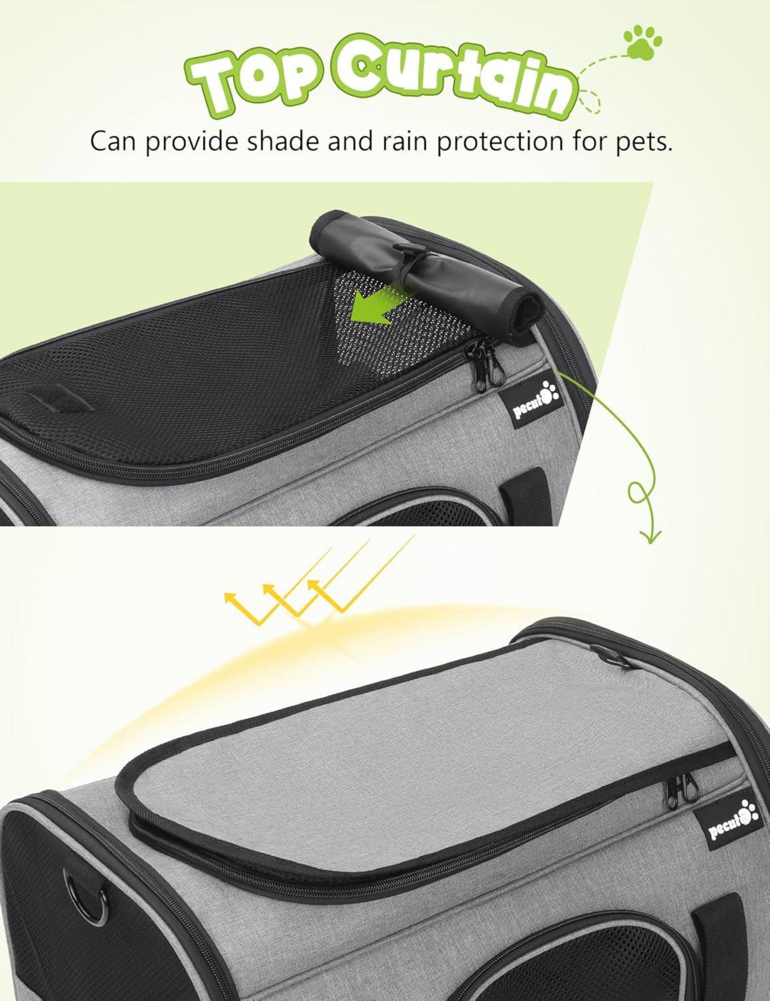 Pecute Transportbox Katze faltbar Hundetragetasche S-M-L