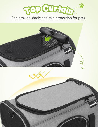 Pecute Transportbox Katze faltbar Hundetragetasche S-M-L