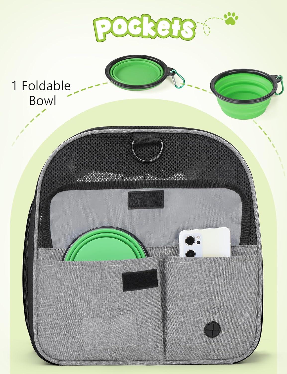 Pecute Transportbox Katze faltbar Hundetragetasche S-M-L