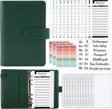 A6 Budget Planner Geld Organizer mit 12 Binder Taschen