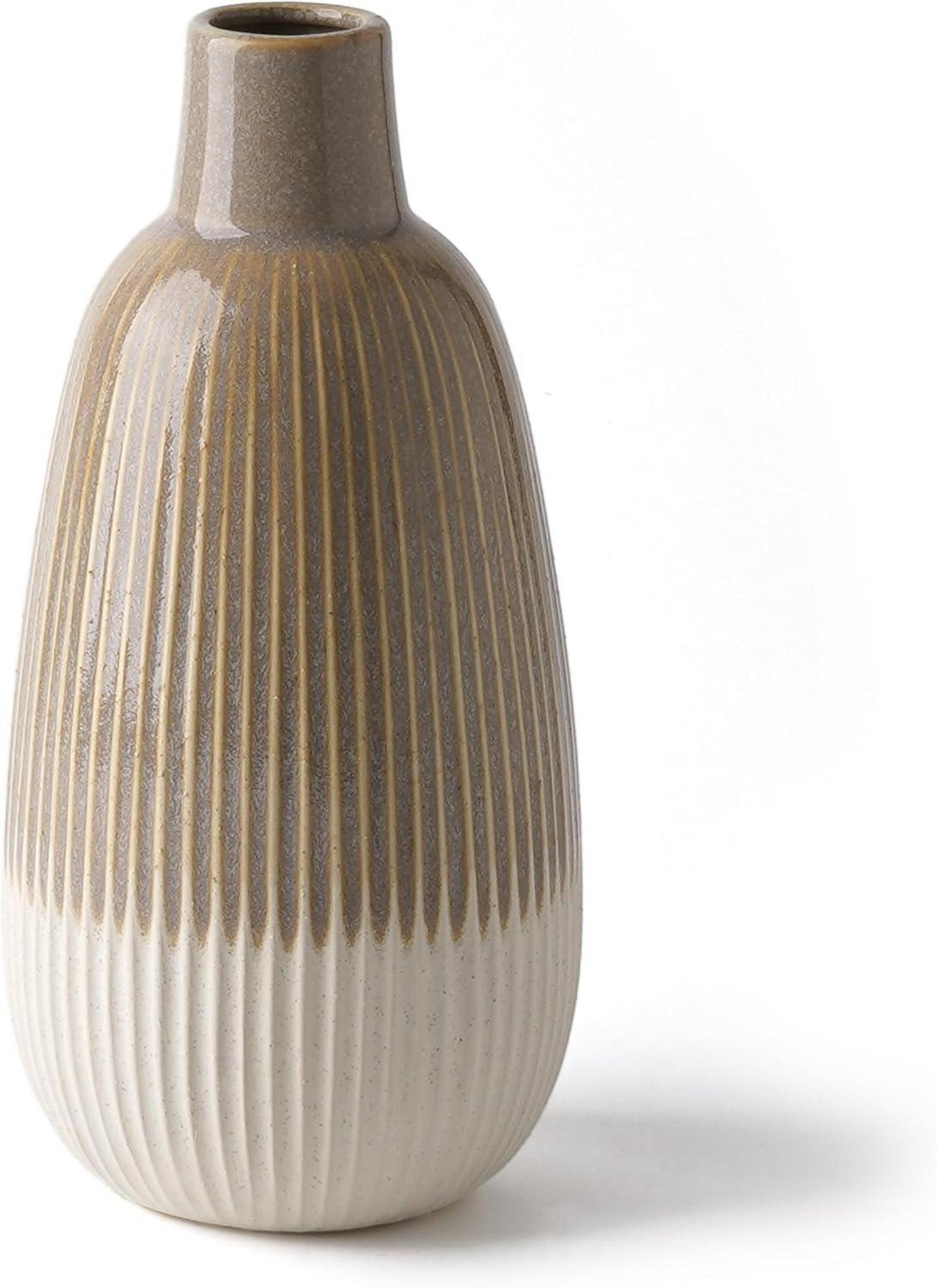 Moderne Braune Keramikvase für Zuhause Dekoration 24cm