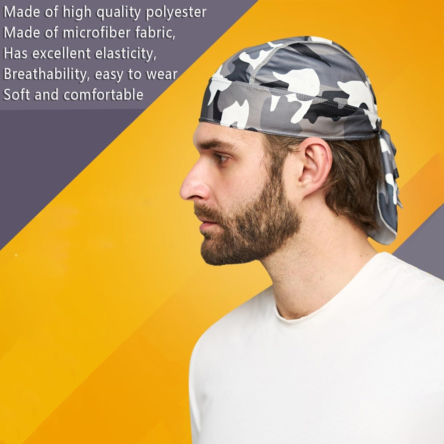 Bandana Schädel Fahrradmütze 4er Set UV-Schutz Sommer Totenkopfmütze
