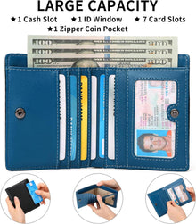 GAEKEAO RFID Herren Geldbörse Slim Wallet Münzfach Schwarz