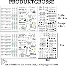 Kerzentattoos Weihnachten DIY Geschenk Happy New Year 6