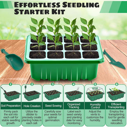 Growbox Komplettset mit Pflanzenlampe 5x Zimmergewächshaus