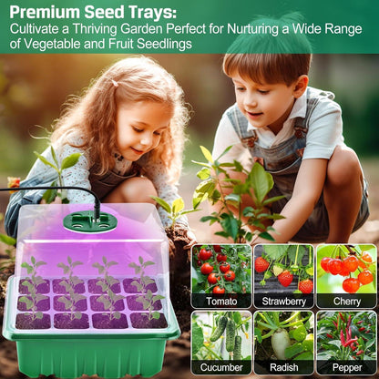 Growbox Komplettset mit Pflanzenlampe 5x Zimmergewächshaus