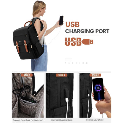 Wasserdichter Laptop Rucksack 17 Zoll mit Laptopfach & Handgepäckfunktion