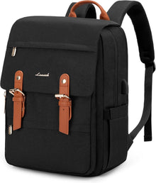 Schulrucksack Mädchen LOVEVOOK Daypack Laptop 15.6 Zoll Schwarz